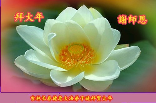 Image for article تمرین‌کنندگان فالون دافا از چانگچون ‌‌‌با کمال احترام سال نوی چینی را به استاد لی هنگجی تبریک می‌گویند (20 تبریک)