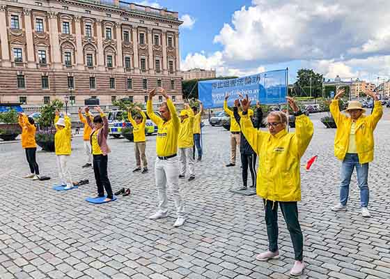 Image for article استکهلم، سوئد: اطلاع‌رسانی درباره فالون دافا و آزار و شکنجه آن در چین