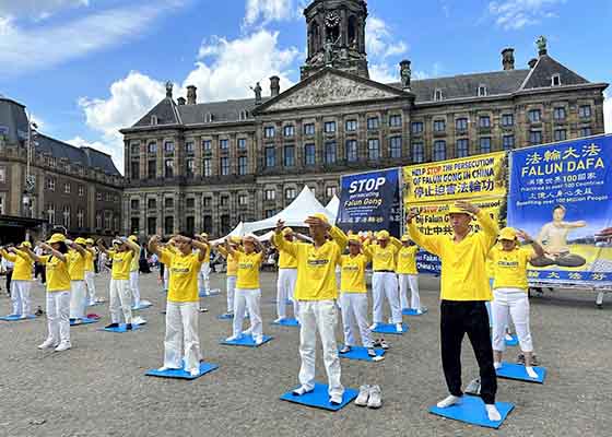 Image for article هلند: بیانیه‌های حمایتی سازمان غیردولتی در جریان رویداد بزرگداشت 24 سال تلاش صلح‌آمیز برای پایان دادن به آزار و شکنجه فالون دافا