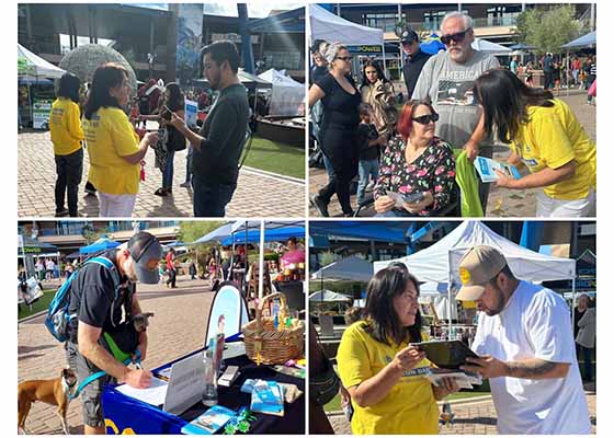 Image for article آریزونا (ایالات متحده): مردم در طول رویدادهای محلی، از فالون دافا حمایت می‌کنند