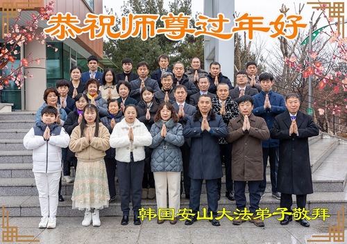 Image for article تمرین‌کنندگان فالون دافا در کره جنوبی با کمال احترام سال نو چینی را به استاد لی هنگجی تبریک می‌گویند