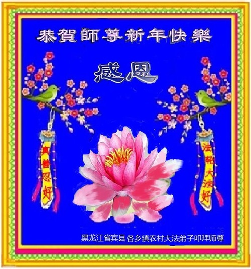 Image for article تمرین‌کنندگان فالون دافا در روستا سال نو چینی را به استاد لی تبریک می‌گویند (21 تبریک)