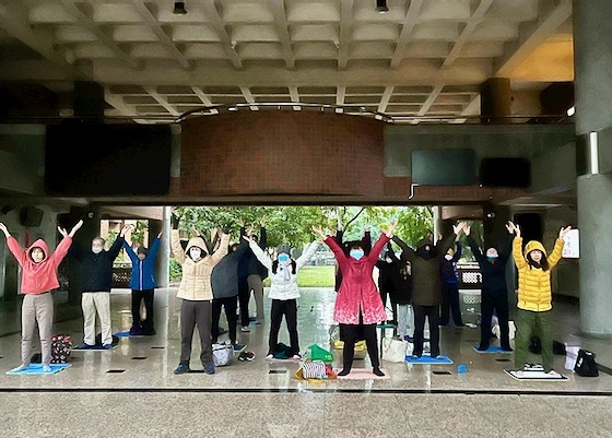 Image for article تایوان: انجام تمرین گروهی اول صبح در تائویوان