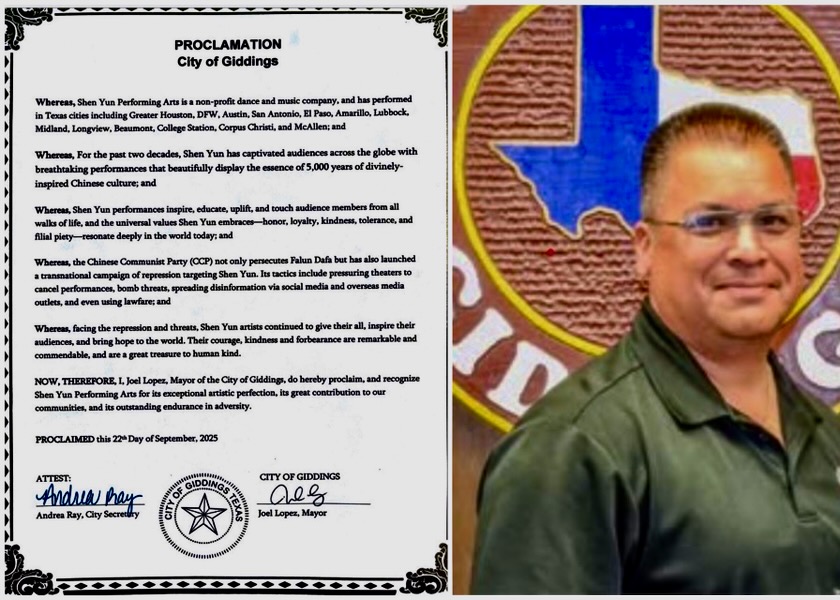 Image for article تگزاس، ایالات متحده: صدور بیانه‌هایی از سوی شش شهر، در ستایش شرکت هنرهای نمایشی شن یون