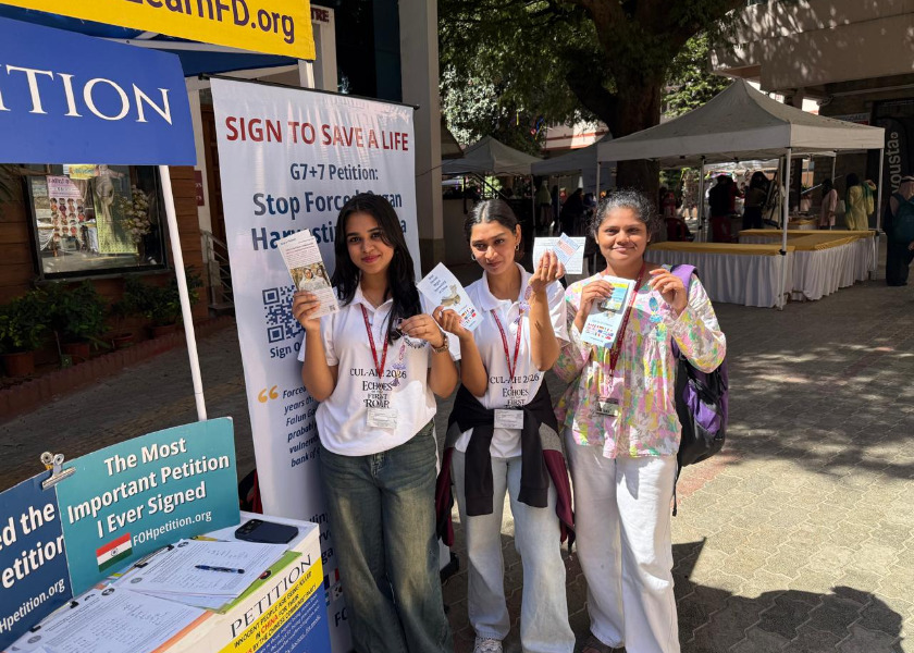 Image for article دانشجویان هندی از آزار و شکنجه فالون دافا در چین آگاه شدند