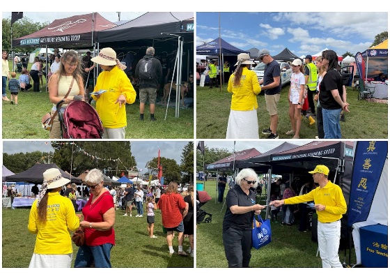 Image for article مردم در نمایشگاه کومئو در نیوزیلند با فالون دافا آشنا می‌شوند